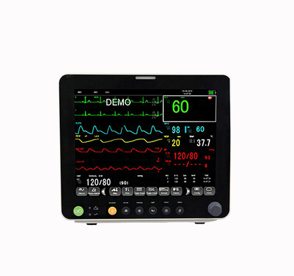RESP ECG NIBP 6 پارامتر مانیتور بیمار ICU مانیتور قلب 12.1 اینچ