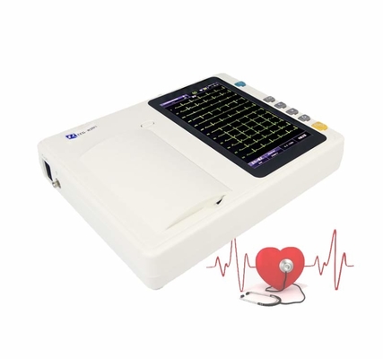 دستگاه ECG دیجیتال شش کاناله با ذخیره و ضبط داده های داخلی / خارجی