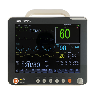 مانیتور بیمار چند پارامتر با EKG Resp SpO2 Nibp Temp و ایستاده قابل حرکت OEM در دسترس است
