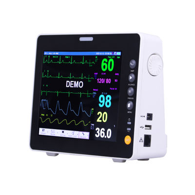 مانیتور بیمار چند پارامتری قابل حمل 8 اینچی با 7 کانال ECG و آلارم 3 سطحی