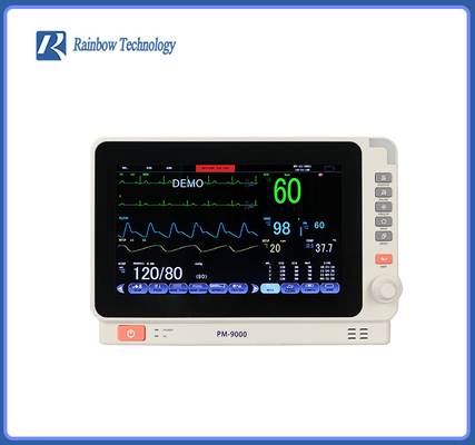 مانیتور قابل حمل بیمار چند پارامتری صفحه نمایش رنگارنگ TFT LCD برای اتاق اورژانس