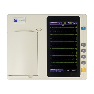 تجزیه و تحلیل خودکار دستگاه ECG خانگی برای ال سی دی رنگارنگ TFT 7 اینچی بیمارستان