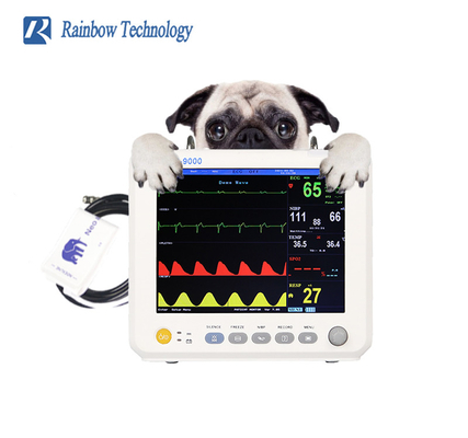 تجهیزات مانیتورینگ دامپزشکی قابل حمل 8 اینچی چند پارامتری برای حیوانات خانگی