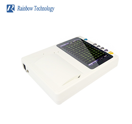 صفحه نمایش لمسی 7 اینچی Ekg تجهیزات پزشکی دیجیتال دارای گواهی ISO 12 کانال