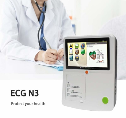 دستگاه ECG دیجیتال 12 کانال با وضوح بالا با صفحه نمایش لمسی الکترود اندام