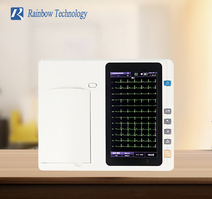 دستگاه EKG 12 لید صفحه لمسی 3 کانال دستگاه EKG حرفه ای برای بیمارستان