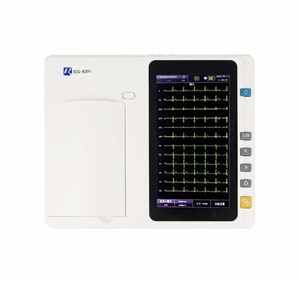 دستگاه ECG دیجیتال شش کاناله با ذخیره و ضبط داده های داخلی / خارجی