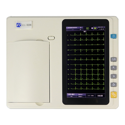 دستگاه EKG 7 اینچی TFT Screen Medical Instrument 3/6 کانال برای استفاده خانوادگی در بیمارستان