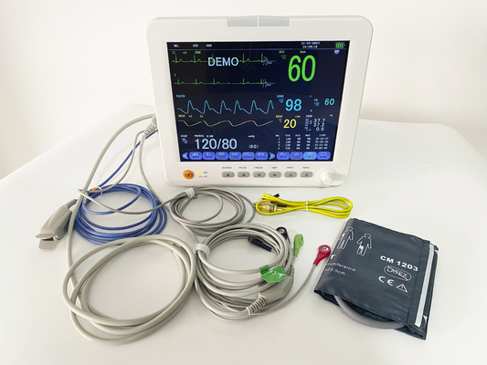 12.1 اینچ مانیتور بیمار قابل شارژ آسان برای استفاده از رابط USB دستگاه EKG خانگی بیمارستان