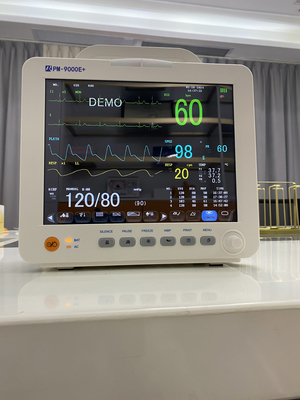 12.1 اینچ مانیتور بیمار قابل شارژ آسان برای استفاده از رابط USB دستگاه EKG خانگی بیمارستان