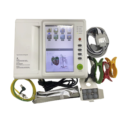 12 کانال ارزان قیمت قابل حمل هولتر پزشکی دست 12 سرب Ecg Ekg دستگاه دیجیتال