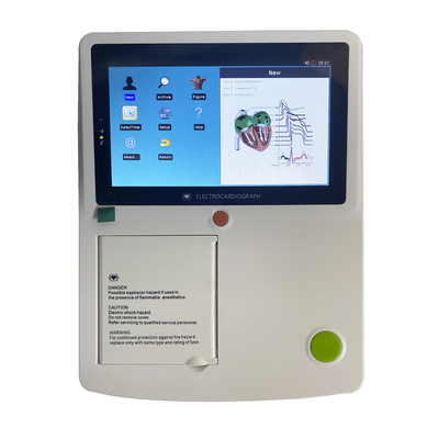 استاندارد 12 Leads هولتر الکترودهای ECG دستگاه 6 کانال الکتروکاردیوگرام