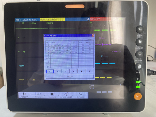 مانیتور بیمار چند پارامتر 8 اینچ LCD برای ICU بیمارستان