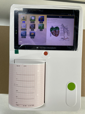 صفحه لمسی 7 اینچی قابل حمل 12 سرب 3 کانال دستگاه ECG