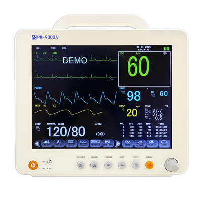 مانیتور چند پارامتری کنار تخت بیمار ICU قابل حمل کارخانه رنگین کمان برای بیماران قلبی