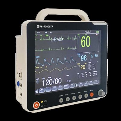 مانیتور چند پارامتری قابل حمل علائم حیاتی کنار تخت با صفحه نمایش 12.1 اینچی و پایه