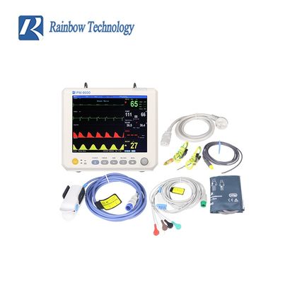 Portable 1.3KG Medical Grade Patient Monitor for Transport with Multi Parameter Monitoring