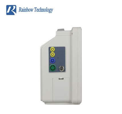 مانیتور بیمار چند پارامتری قابل حمل 12.1 اینچی با صفحه لمسی و صفحه نمایش LCD رنگی برای مانیتورینگ ECG/HR/RESP/SPO2/NIBP/Temp