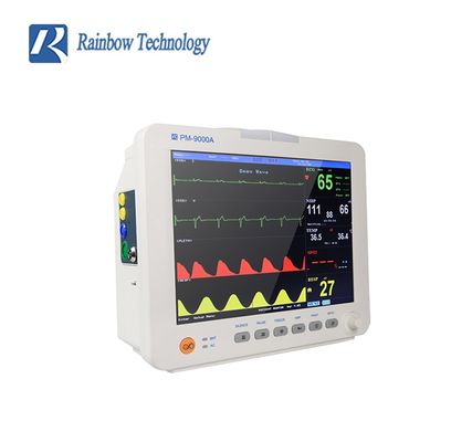 مانیتور بیمار چند پارامتری تایید شده با ISO FSC با پشتیبانی از 7 زبان و 2 سال ماندگاری برای بیمارستان، کلینیک، پرستاری در منزل