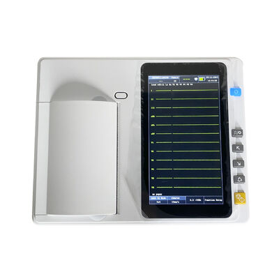 دستگاه EKG پزشکی 7 اینچی با صفحه لمسی با پرینتر آرایه حرارتی برای تجزیه و تحلیل در زمان واقعی / آفلاین