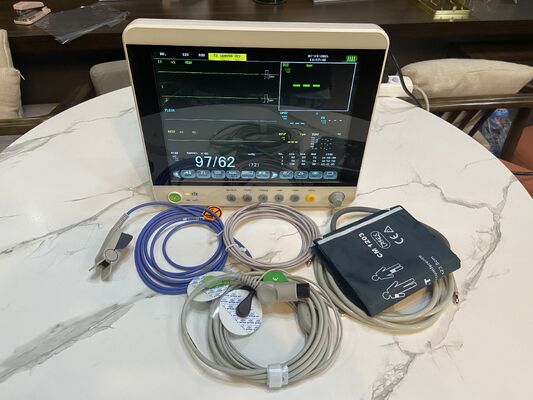 ECG 12.1 اینچ صفحه نمایش 6 مانیتور بیمار چند پارامتری استفاده در خانه ICU تجهیزات پزشکی دارای گواهی ISO13485 Class II