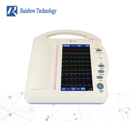 دستگاه ECG قابل حمل 12 کانالی با وضوح بالا با نمایشگر LCD