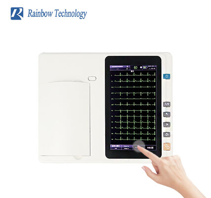 دستگاه دیجیتال 6 کانال ECG با صفحه لمسی 7 اینچی و چاپگر آرایه حرارتی برای بیمارستان ها و کلینیک ها